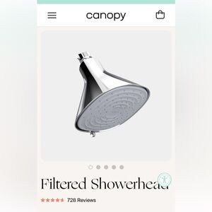 NEW Canopy Filtered Showerhead - Polished Chrome